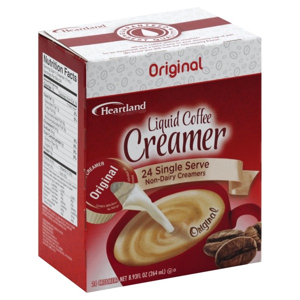 Heartland Creamer, Liquid Coffee, Original, Single Serve (24 each) Instacart