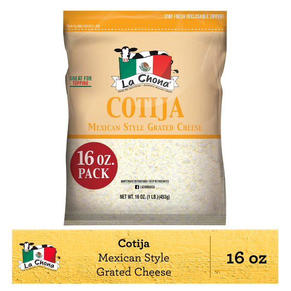 La Chona Cotija Mexican Style Grated Cheese