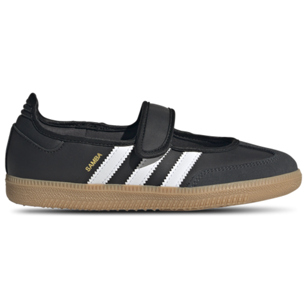 adidas Kids' Grade School Samba Jane Shoes, Size 4, Medium/B Width - Core Black/Ftwr White/Gum 3