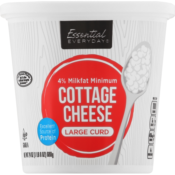 Essential Everyday Cottage Cheese, Large Curd, (24 oz) Instacart