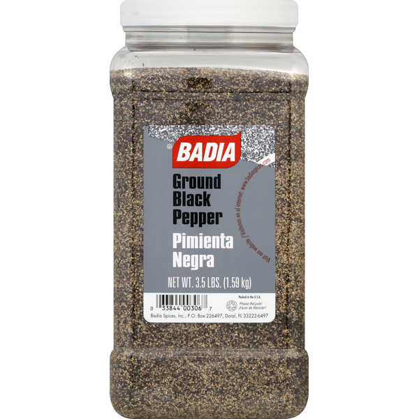 Badia - Ground Black Pepper - 3.5 lbs