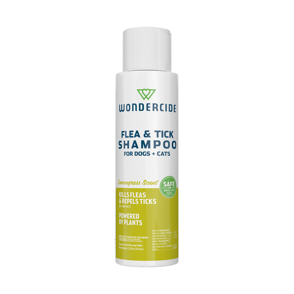 Wondercide Natural Flea & Tick Shampoo for Dogs & Cats - Lemongrass
