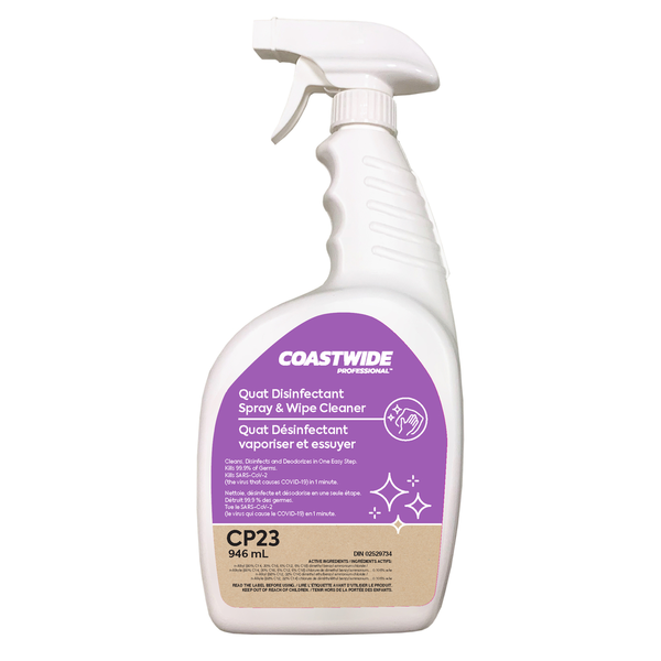 Coastwide Professional Quat Disinfectant Spray & Wipe Cleaner Same