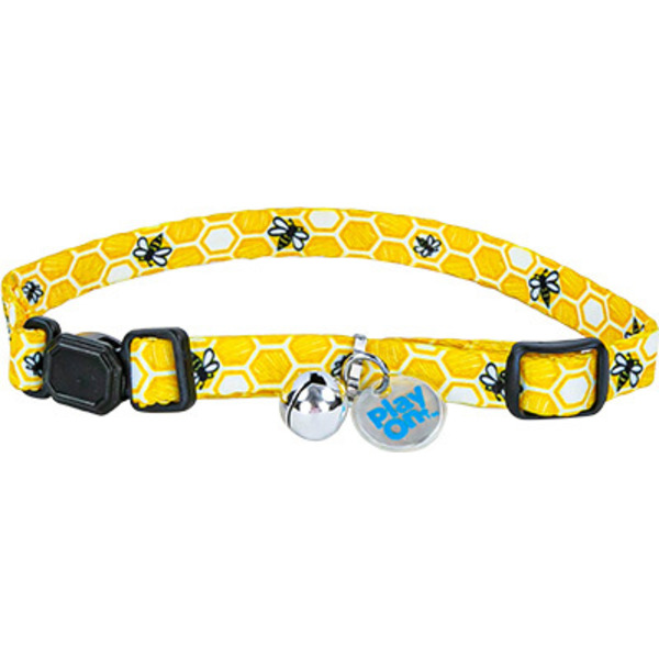 Play On Bees Fashion Cat Collar