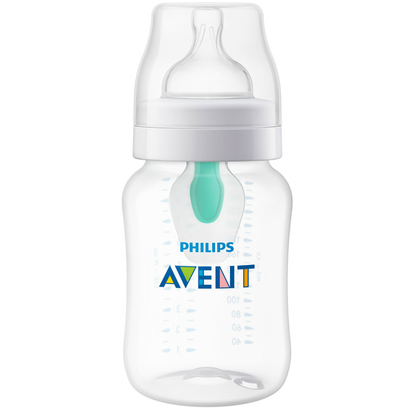 Philips Avent Avent Anti-colic Baby Bottle With AirFree Vent, 9oz, Clear, SCY703/92