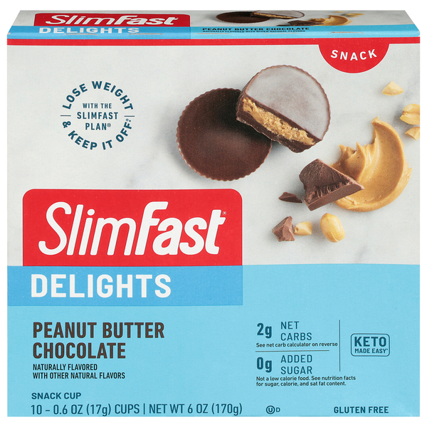 SlimFast Peanut Butter Chocolate Snack Cup Same-Day Delivery or