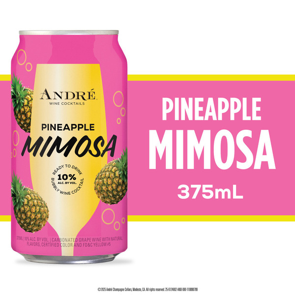 André Pineapple Mimosa Wine Cocktail Same-Day Delivery or Pickup