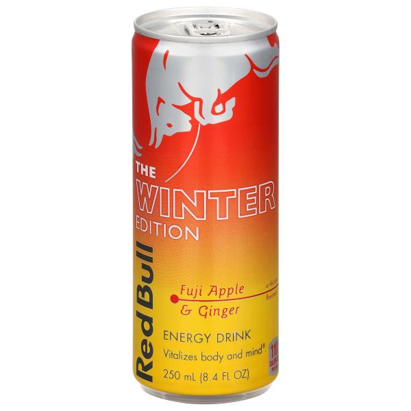 Red Bull Winter Edition Fuji Apple & Ginger Edition Energy Can