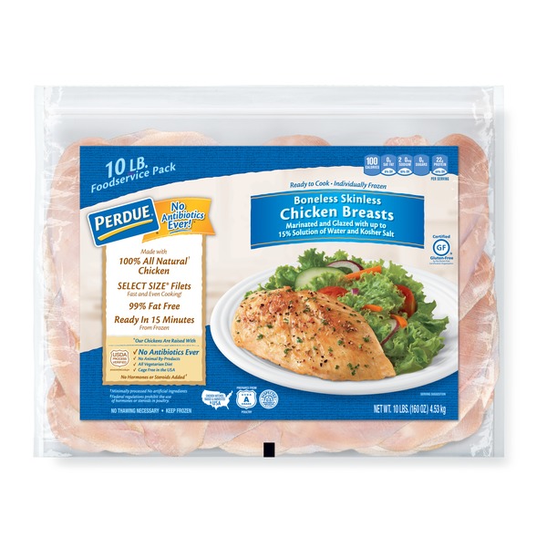 Perdue Bag of Frozen Chicken Breasts (10 lb) Instacart