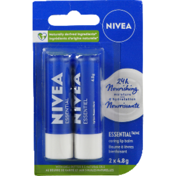 NIVEA Essential Lip Care Duo Pack Same-Day Delivery | Rexall