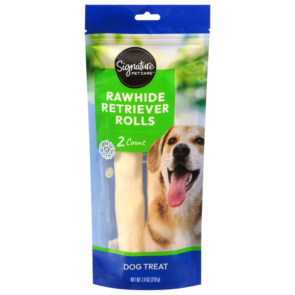 Signature Pet Rawhide Retriever Rolls Dog Treats