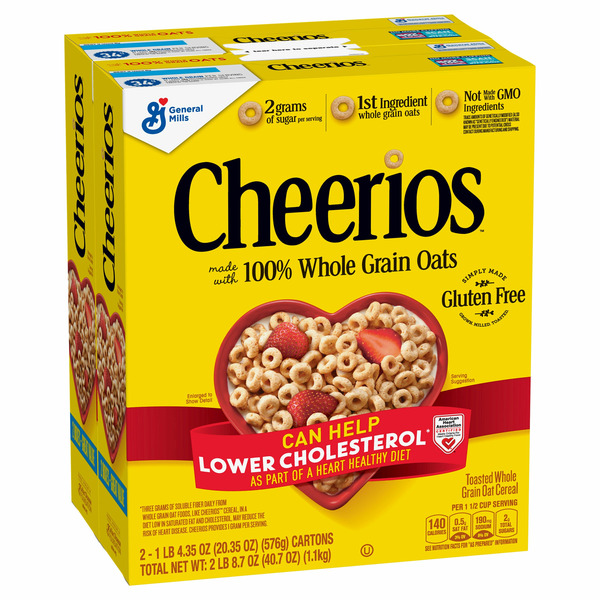 General Mills, Cheerios Cereal, 20.35 oz, 2-count
