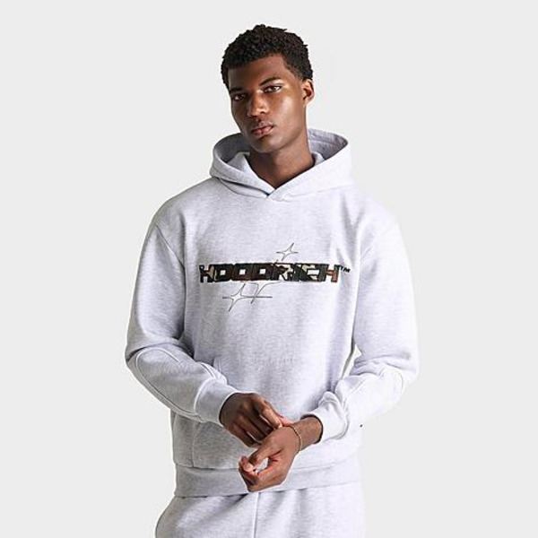 Hoodrich Men's Ryder Fleece Pullover Hoodie, M - Grey Heather