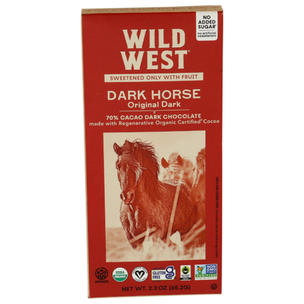 Wild West Chocolate Dark Horse Organic Dark Chocolate 70% Cacao