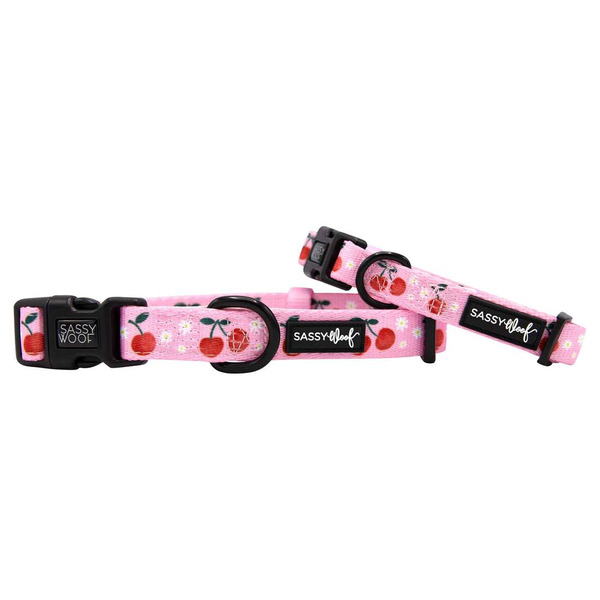 Sassy Woof Mon Cherry Dog Collar, Small