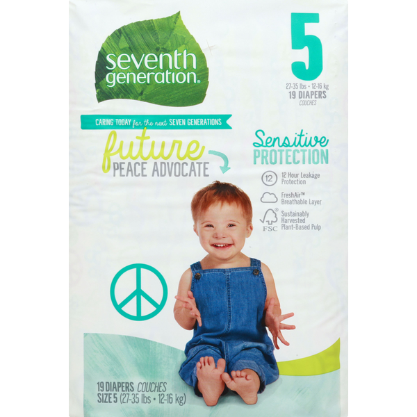 7th generation diapers size 5