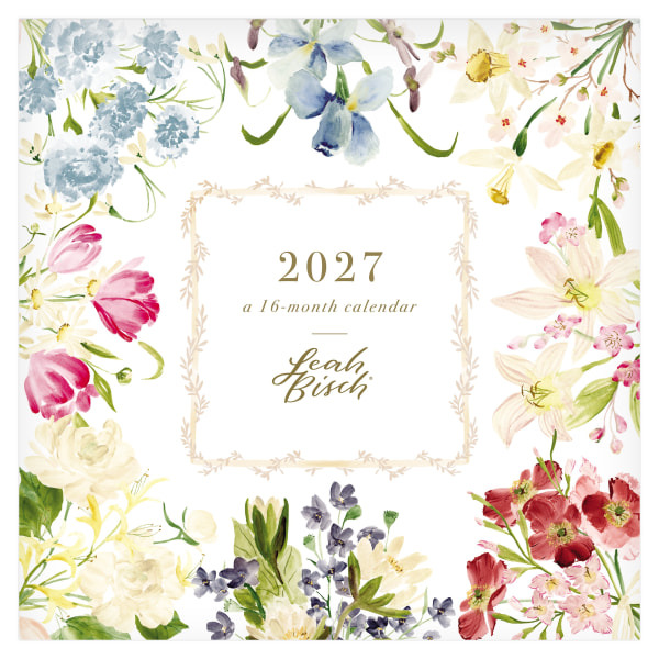 Mead Leah Bisch 2027 16-Month Wall Calendar, 12 x 12 in
