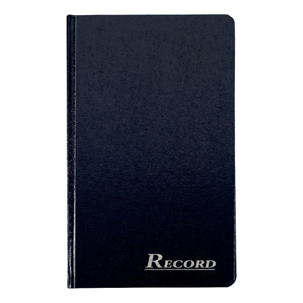 Adams 12 1/4" x 7 1/2" Navy Record Ledger