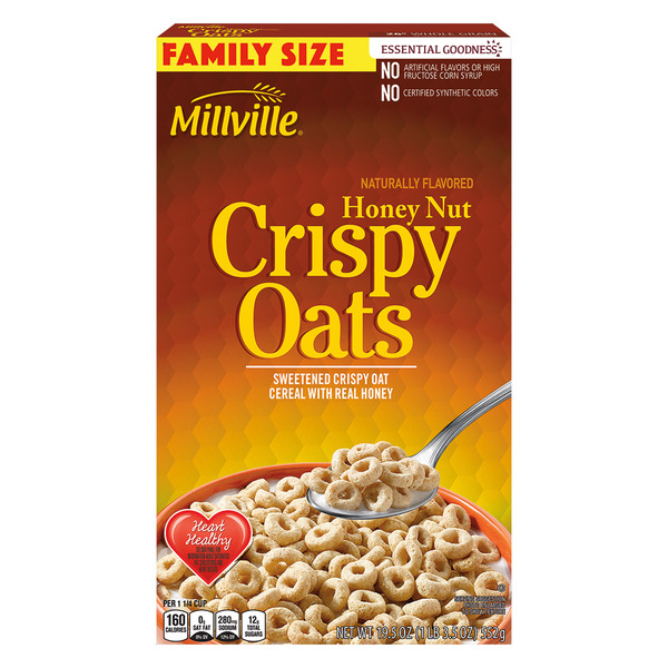 Millville Family Size Honey Nut Crispy Oats