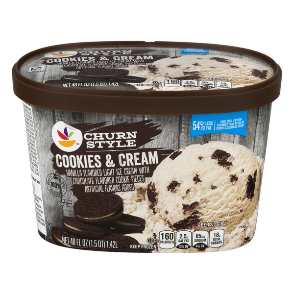 Store Brand Churn Style Cookies & Cream Ice Cream Same-Day