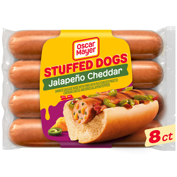 Oscar Mayer Jalapeño Cheddar Stuffed Dogs Same-Day Delivery or