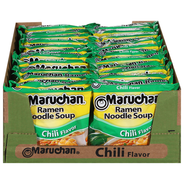 Maruchan Ramen Noodle Soup, Chili Flavor, 24 Pack Same-Day