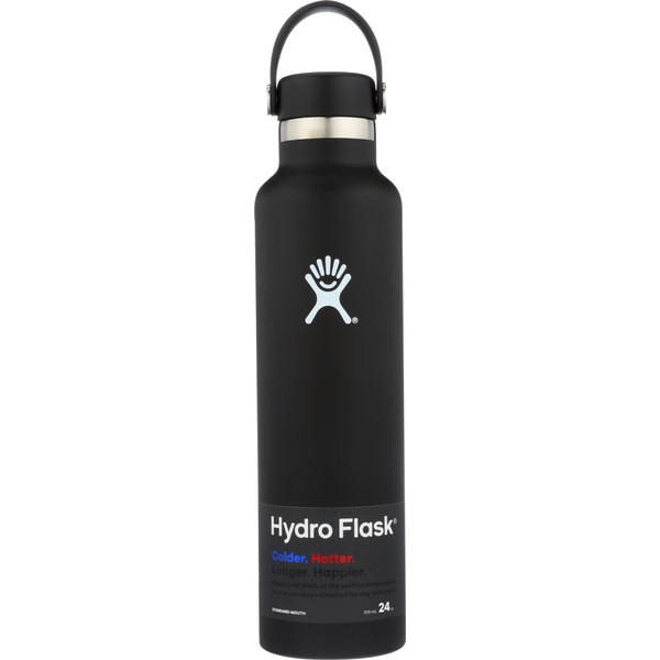Target Hydro Flask Black Standard Mouth with Flex Cap 24 oz Same-Day  Delivery | Instacart