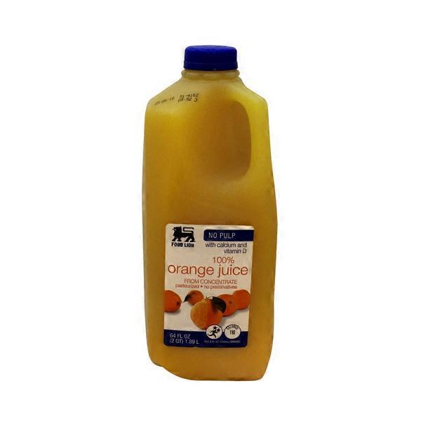 Food Lion 100 Orange Juice From Concentrate (64 fl oz) Instacart