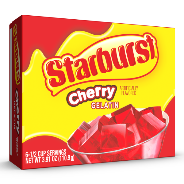 STARBURST Gelatin Cherry (6 Servings)