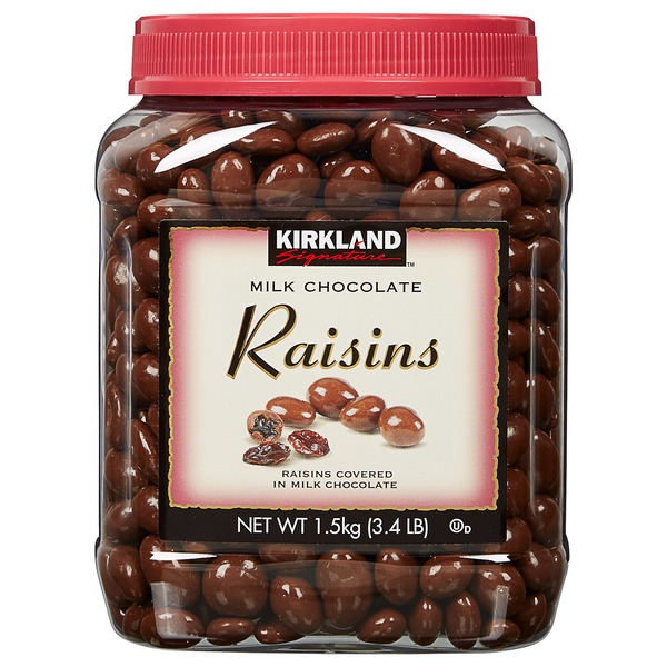 Kirkland signature chocolate covered raisins 54 oz from costco