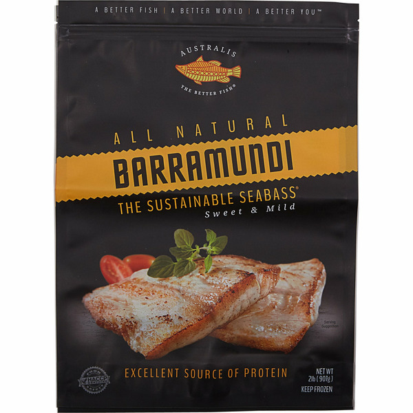 Australis All Natural Barramundi, Sweet & Mild, 2 lbs