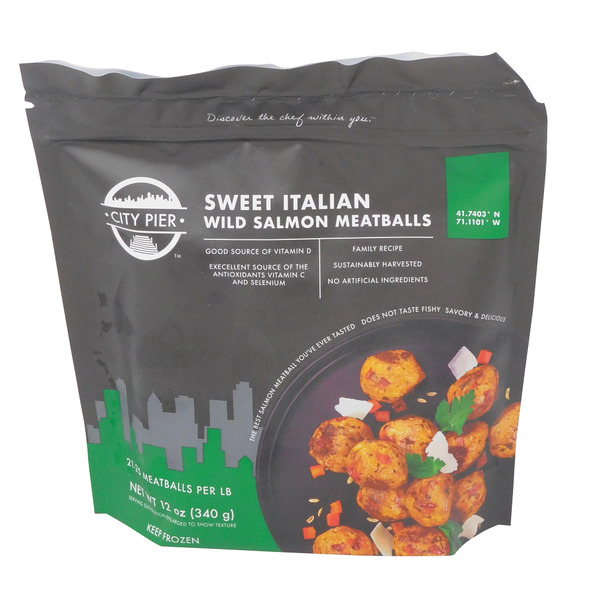 City Pier Sweet Italian Wild Salmon Meatballs Same-Day Delivery or