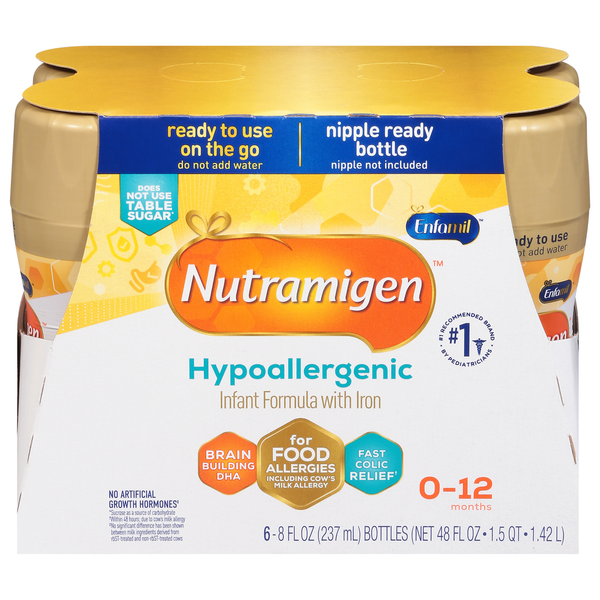 Nutramigen Infant Formula with Iron, Hypoallergenic