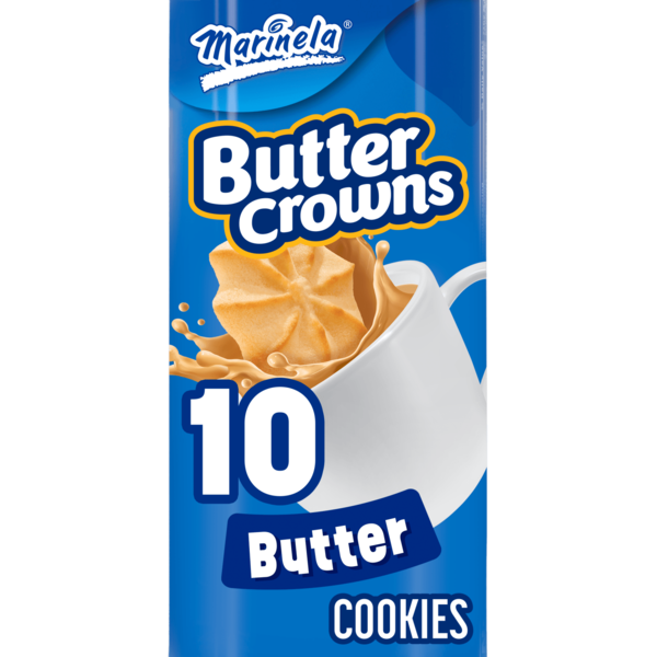 Marinela Butter Crowns, 10 ct, Butter Flavored, Cookies, 2.65 oz