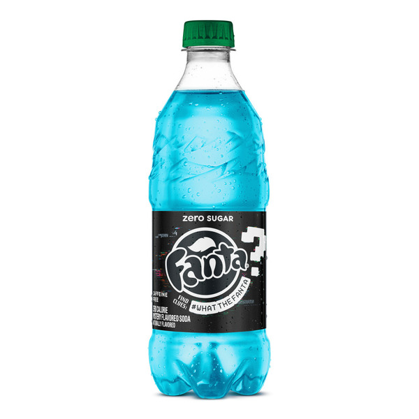 Fanta What The Mystery Flavor Zero Sugar Soda Soft Drink Bottle