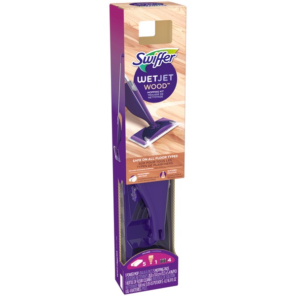 Swiffer Wood Floor Spray Mop Starter Kit 1 Power Mop 5 Mopping