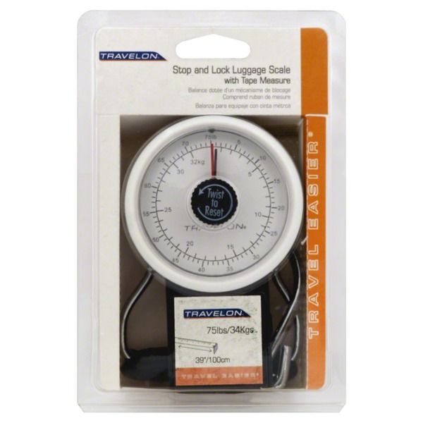 Travelon Luggage Scale, with Tape Measures, Travel Easier, Blister Pack (1 ct) Instacart