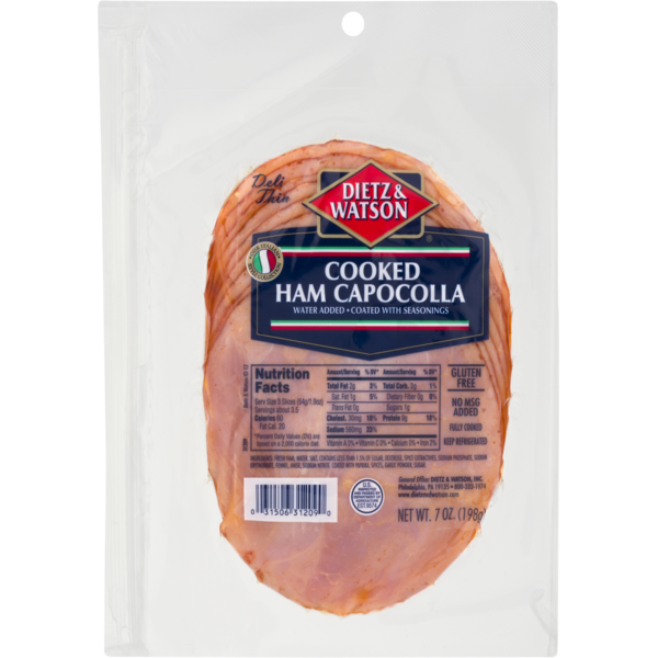 Dietz & Watson Cooked Ham Capocolla (7 oz) Instacart