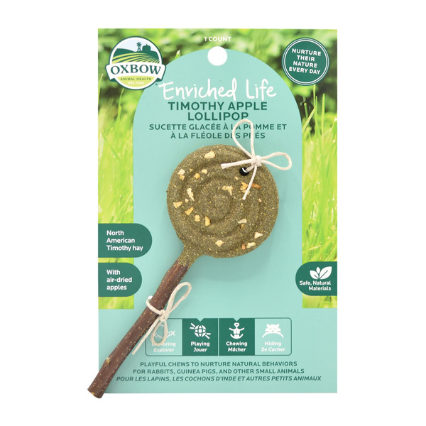 Oxbow Enriched Life Timothy Lollipop Apple