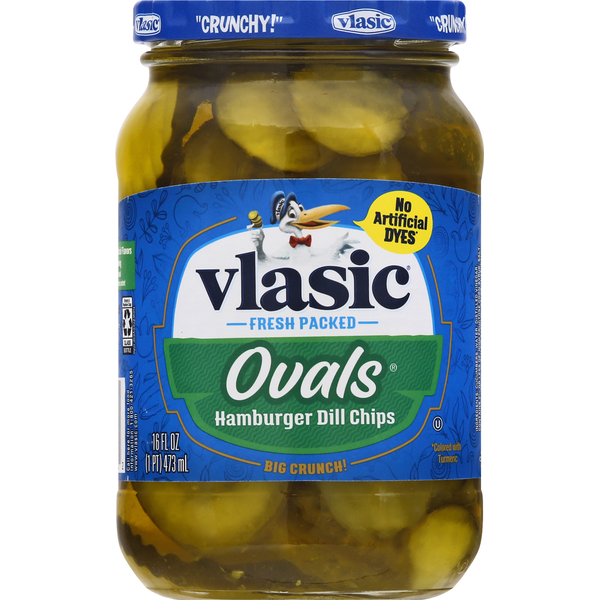 Vlasic Pickles, Hamburger Dill Chips (16 fl oz) Instacart