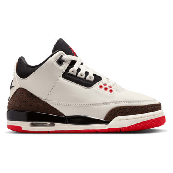 Jordan Air 3 Retro, Size 6.5 - Sail and University Red, Grade-School