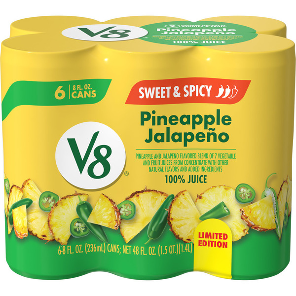 V8 Pineapple Jalapeno 100% Fruit and Vegetable Juice Same-Day