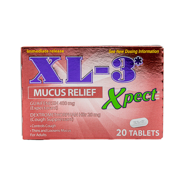 Xl-3 Xpect Mucus Relief Guaifenesin 400 Mg (expectorant