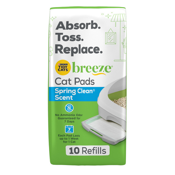 Purina Tidy Cats Breeze Spring Clean Scent Cat Pads Refill Pack