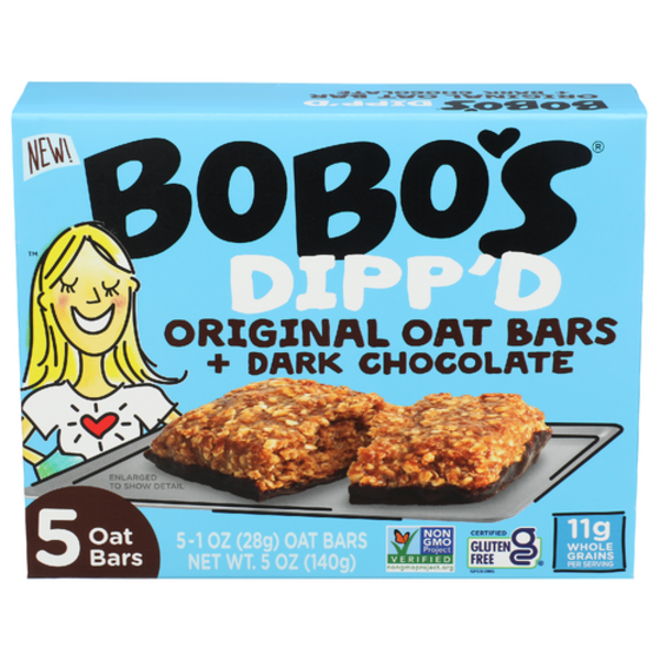 Bobo's Original Oat Bars + Dark Chocolate 5 Pack Same-Day Delivery