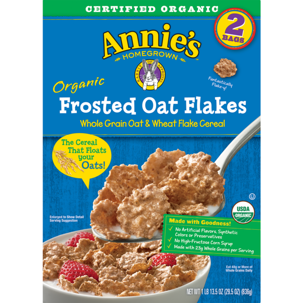 Annie's Homegrown Organic Frosted Oat Flakes Cereal