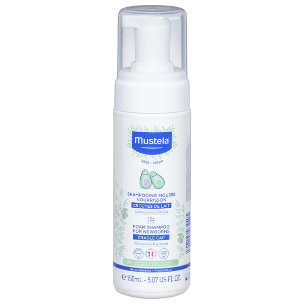 Mustela Foam Shampoo for Newborns, Cradle Cap