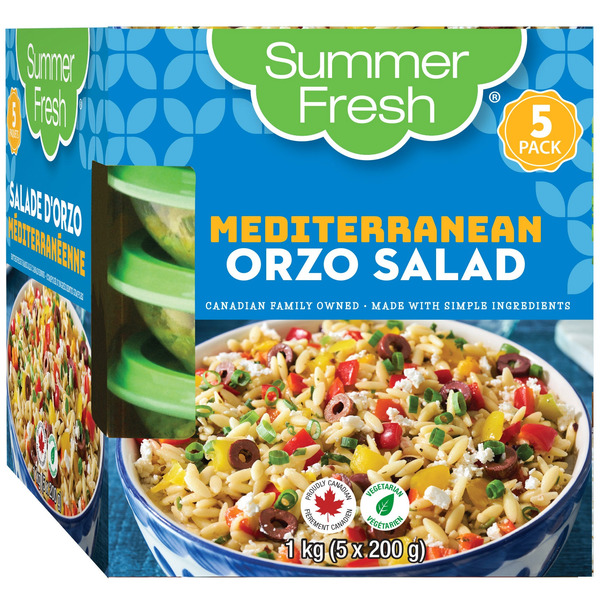 Summer Fresh Mediterranean Orzo Salad, 5 x 200 g