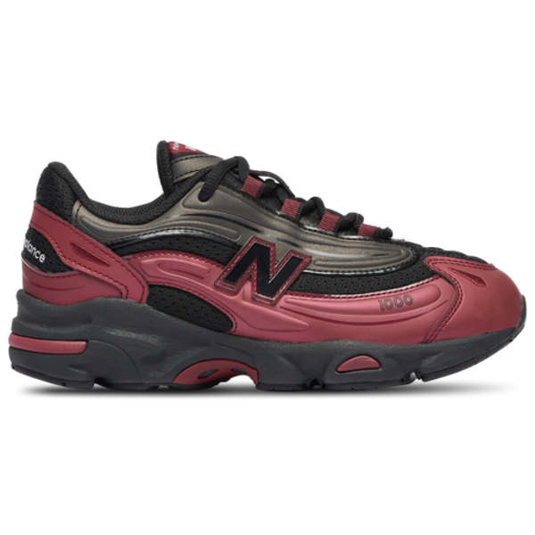 New Balance Boys' 1000 Grade School Running Shoes, Size 7.0 - Black/Red Metallic