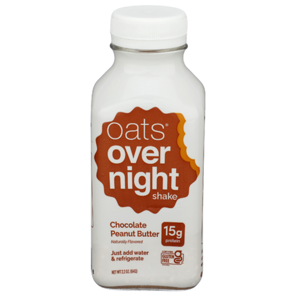 Oats Overnight Chocolate Peanut Butter Shake